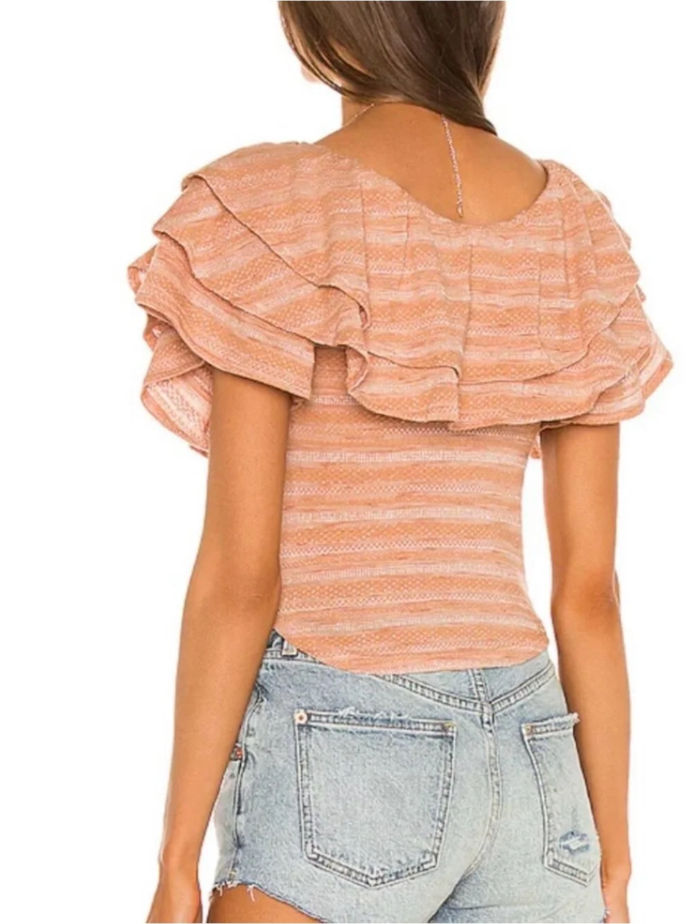 Free People Heirloom Ruffle Boho Top - Cottagecore Ruffle Romantic